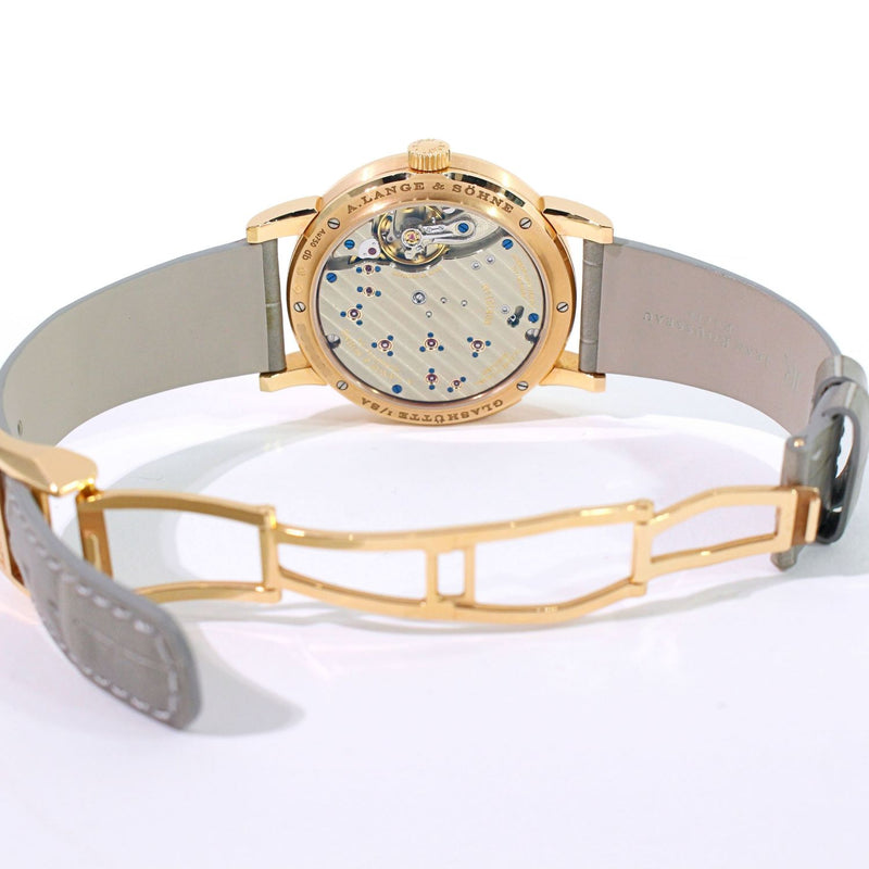 【中古】  A.LANGE&SOHNE   A.LANGE&SOHNE　ランゲ１ムーンフェイズ　192.032　シルバー文字盤　PG/革　手巻き　メンズ腕時計 1309