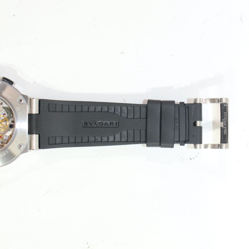 【中古】BVLGARI ブルガリ DG41BSVDCHTA  ディアゴノ ベロチッシモ 41mm クロノグラフ メンズ 腕時計 1330