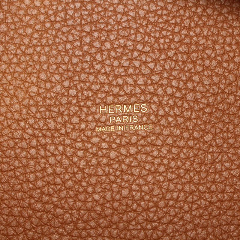 【中古】 HERMES エルメス  ハンドバッグ   ピコタンロックPM ゴールド トリヨンクレマンス　G金具　B刻 1333