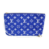 【中古】 LOUIS VUITTON ルイ・ヴィトン M46220  ネヴァーフルMM モノグラムジャガード ベルベット ブルー コレクション レディース 1334