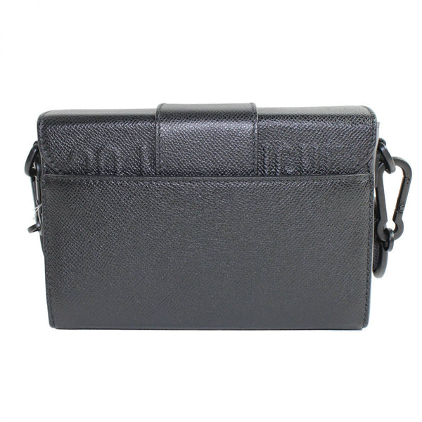 【中古】 DIOR ショルダーバッグ・メッセンジャーバッグ  M9204SBAV モンテーニュ ボックス レザー ブラック  1336