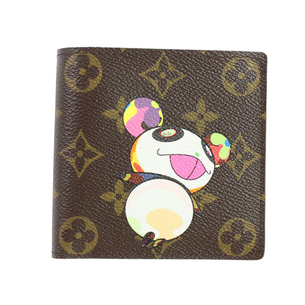 【中古】 LOUIS VUITTON ルイ・ヴィトン M61666 ポルトフォイユマルコ モノグラムパンダ 二つ折り財布 村上隆コラボ 限定 1339