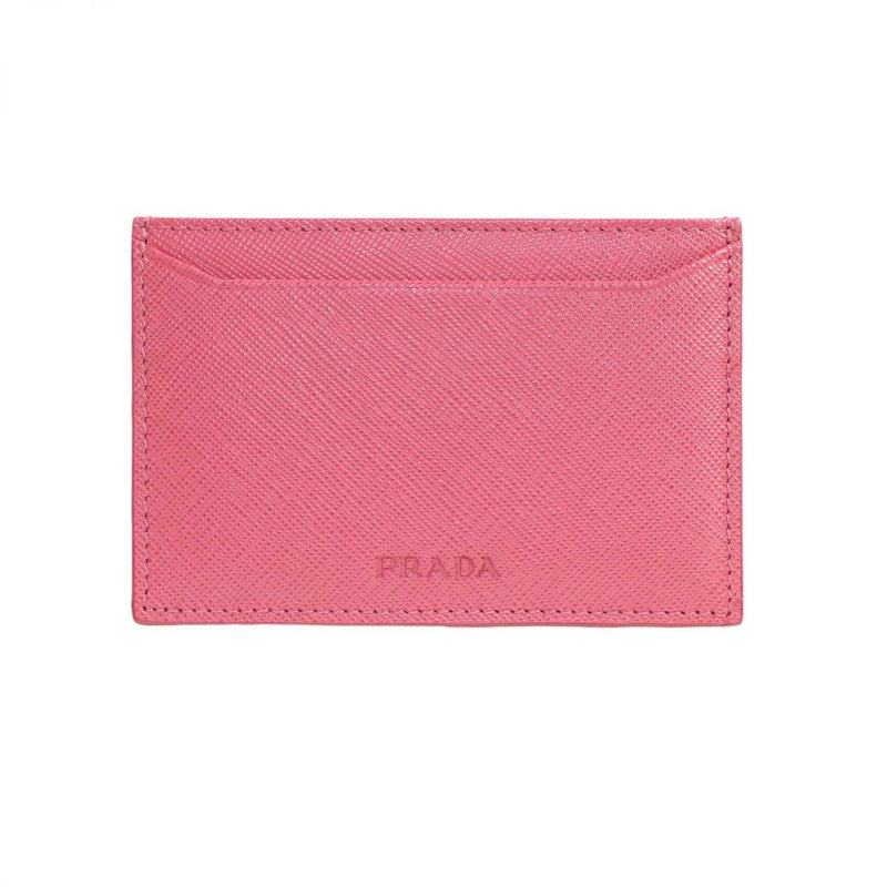 【中古】 PRADA プラダ  定期入れ・パスケース   1M1362 カードケース　ピンク 1348