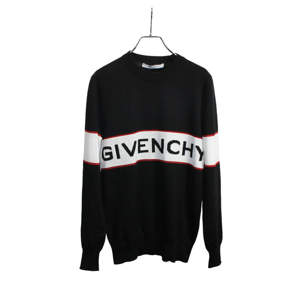 【中古】 Givenchy ジバンシィ  ニット・セーター   002【中古】Givenchy ジバンシィ スウェット・トレーナー プルオーバーニットセーター BM904A4Y11 ブラック メンズ 002