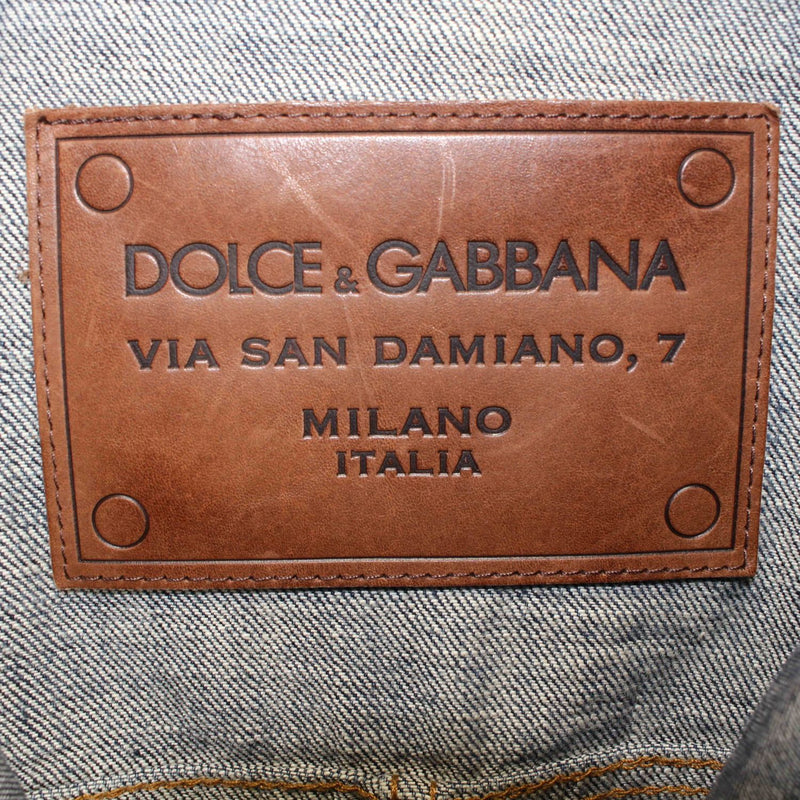 【中古】DOLCE＆GABBANA ドルチェ＆ガッバーナ レイヤード デニム ジャケット メンズ 019