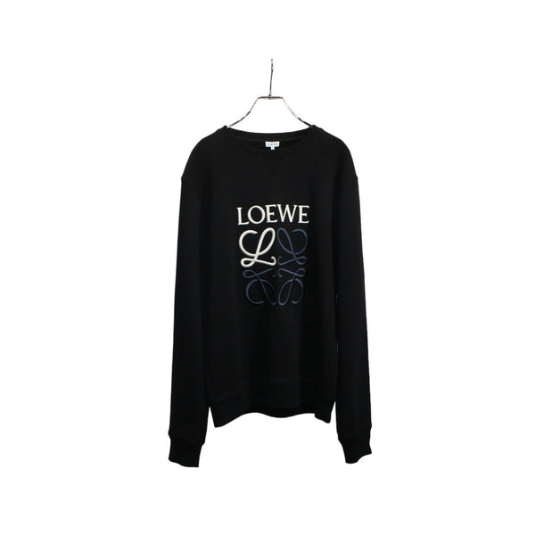 【中古】 LOEWE ロエベ  スウェット アナグラム ロゴ ブラック Mサイズ 038