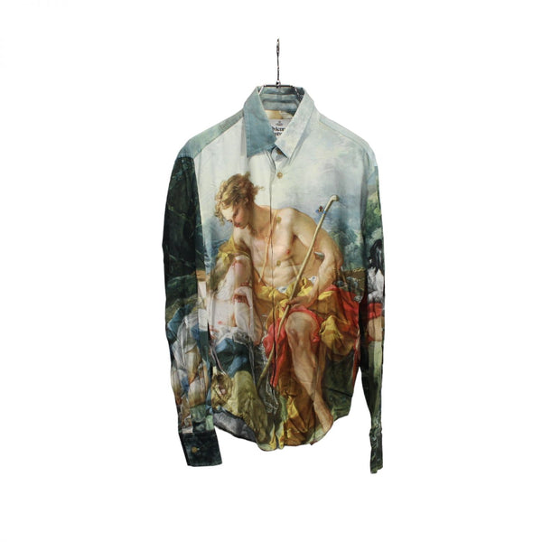 【中古】Vivienne Westwood ヴィヴィアン ウエストウッド ブーシェ 絵画プリント シャツ 049