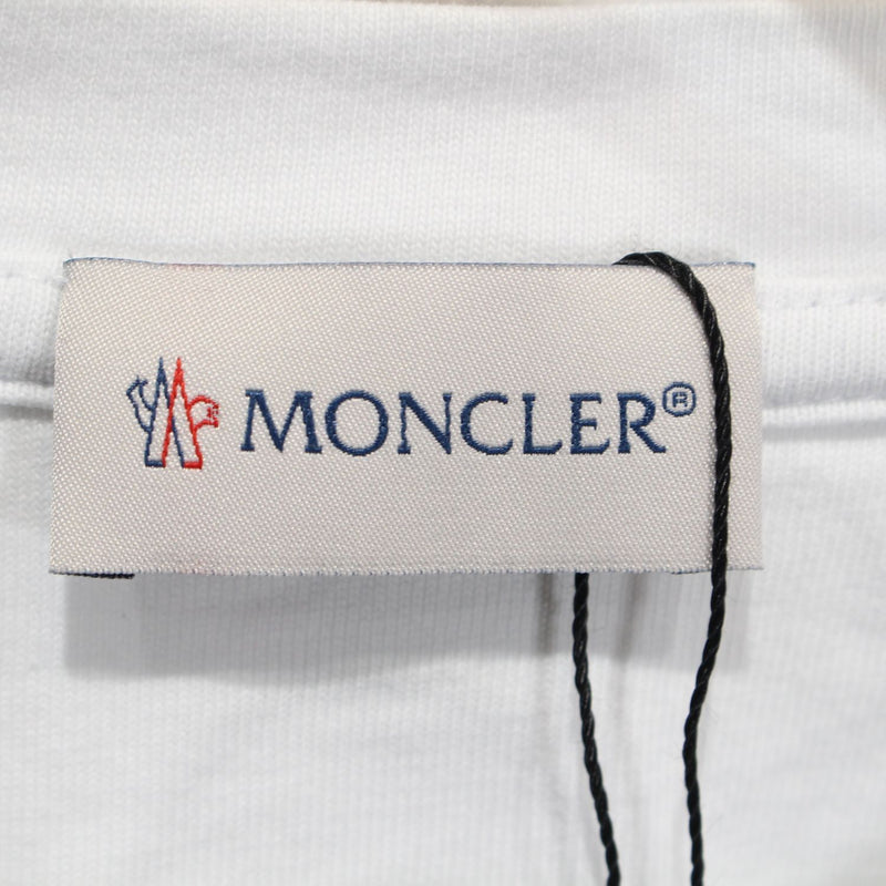 【中古】MONCLER モンクレール MAGLIA GIROCOLLO プリント 長袖Tシャツ Mサイズ 086