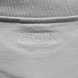 【中古】VETEMENTS ヴェトモン 20AW オーバーサイズ Tシャツ  ロゴプリント ホワイト XSサイズ 087