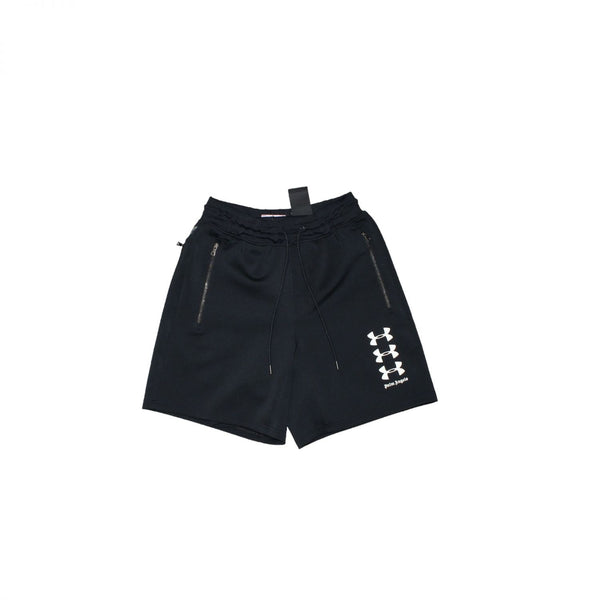 【中古】palm angels×under armour パームエンジェルス×アンダーアーマー ハーフパンツ ブラック XSサイズ 0089