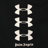 【中古】palm angels×under armour パームエンジェルス×アンダーアーマー ハーフパンツ ブラック XSサイズ 0089