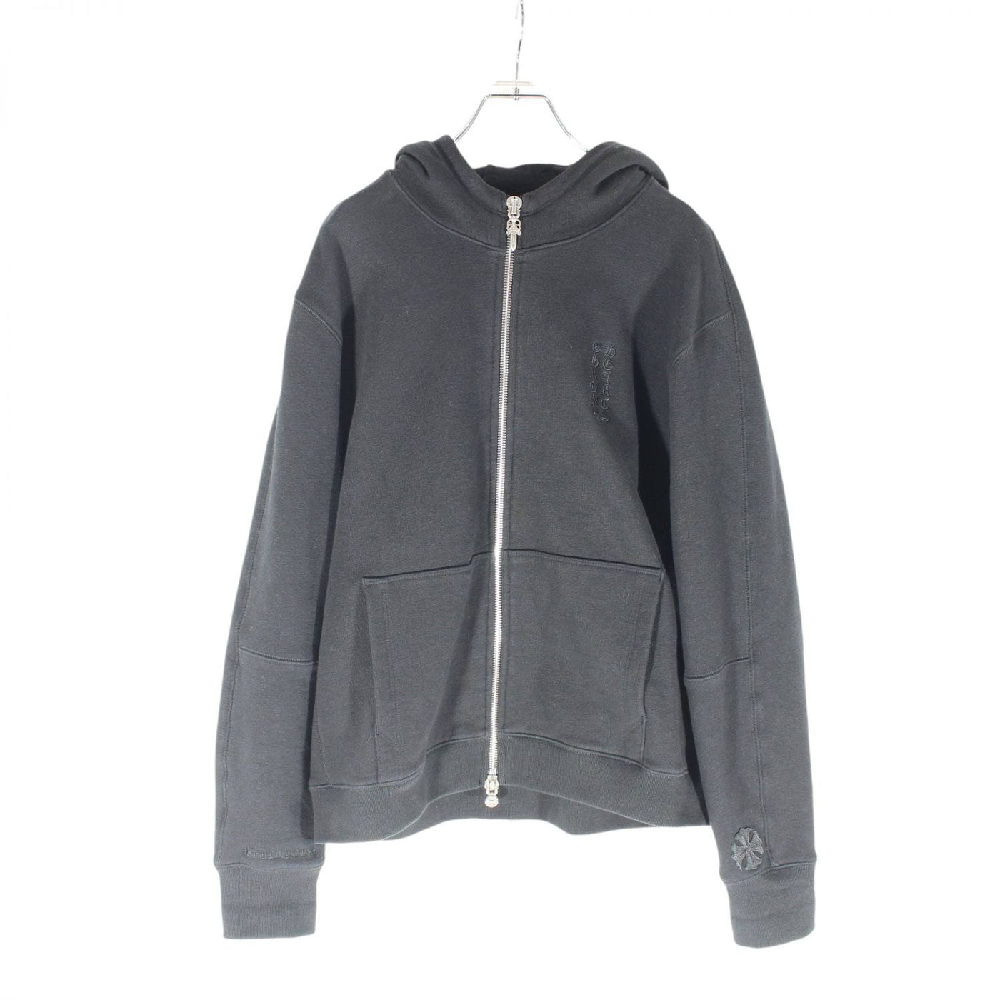 【中古】 CHROME HEARTS クロムハーツ GRP Y NOT Zip Up Hoodie ワイノット ジップアップパーカー ブラッ –  Watch Shop Bambi