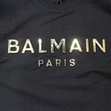 【中古】BALMAIN バルマン エンボスロゴ スウェット ブラック 095