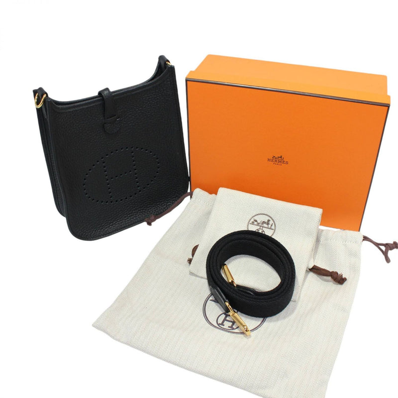 【新品】 HERMES エルメス エブリン16 TPM ブラック トリヨン ゴールド金具 2024製造 W刻 ショルダーバッグ  24101634