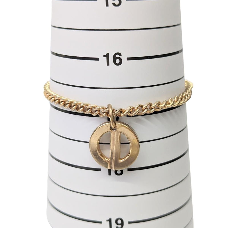 [Pre-owned] Christian Dior Christian Dior bracelet bracelet with logo GP gold 251