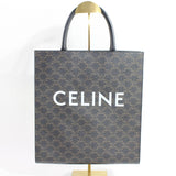 【中古】 CELINE セリーヌ  トートバッグ トリオンフ  ミディアムバーテイカル カバ PVC×レザー 2WAY 278