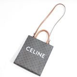 [Pre-owned] Celine shoulder bag, messenger bag, trionf, vertical cover, PVC and leather, handbag 280