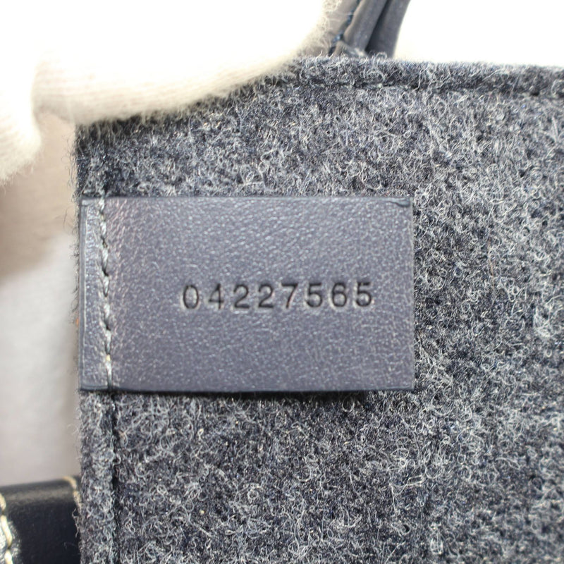 [Pre-owned] Chloe Chloe shoulder bag, messenger bag, utday mini felt and leather tote bag, navy 286