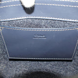 [Pre-owned] Chloe Chloe shoulder bag, messenger bag, utday mini felt and leather tote bag, navy 286