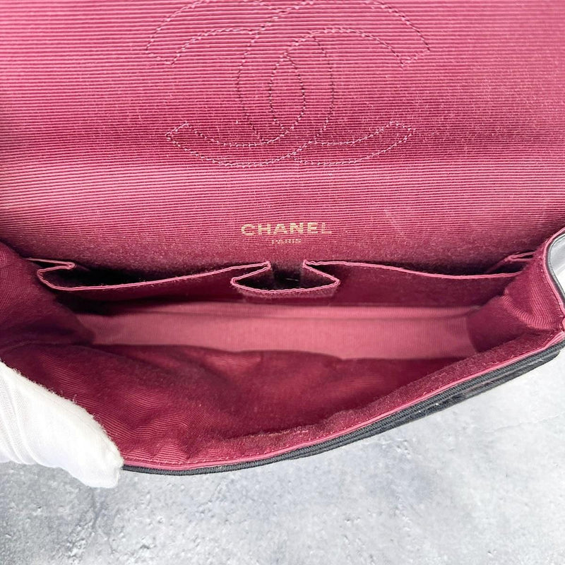 中古】 CHANEL シャネル マトラッセ マトラッセ ジャージ×ラムスキン ...