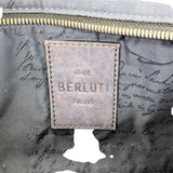 [Pre-owned] Berluti Berluti Clutch Bag Second Bag Calligraphy Angiul Gulliver Navy and Brown 332