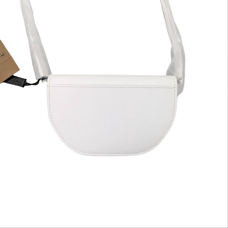 [Used] BURBERRY Body bag/waist pouch Olympia Leather Shoulder Bag White 340