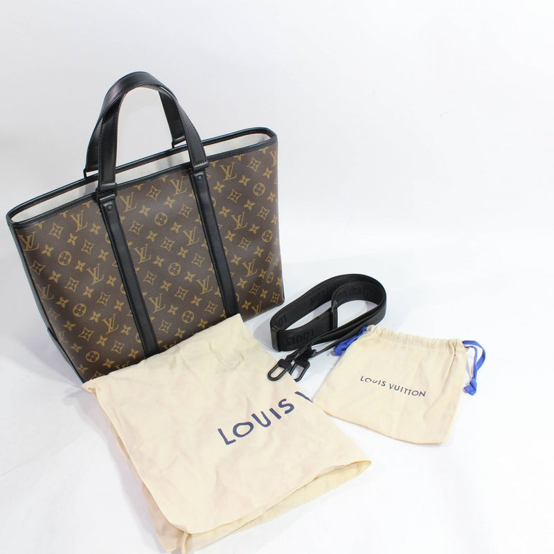 【二手】LOUIS VUITTON路易威登手提包 Monogram Macassar Macassar Weekend Tote PM 344 EF 