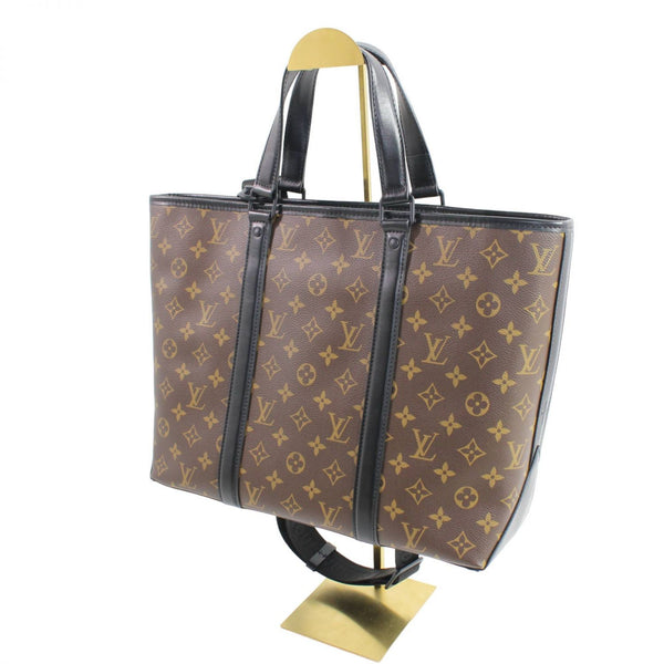 【中古】 LOUIS VUITTON ルイ・ヴィトン  トートバッグ モノグラム・マカサー  マカサー ウイークエンド・トート PM 344 EF