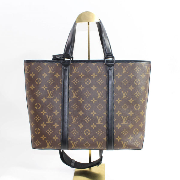 【中古】 LOUIS VUITTON ルイ・ヴィトン  トートバッグ モノグラム・マカサー  マカサー ウイークエンド・トート PM 344 EF