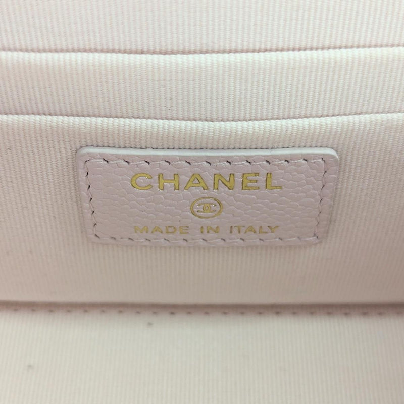 【中古】 CHANEL シャネル  ショルダーバッグ・メッセンジャーバッグ   AP1472　バニテイバッグ キヤビア ピンク 346 EF