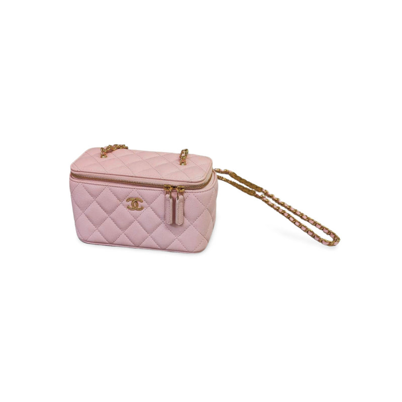 [Pre-owned] CHANEL CHANEL Shoulder bag, Messenger bag AP1472 Vanity bag KIABIA Pink 346 EF