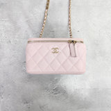 [Pre-owned] CHANEL CHANEL Shoulder bag, Messenger bag AP1472 Vanity bag KIABIA Pink 346 EF