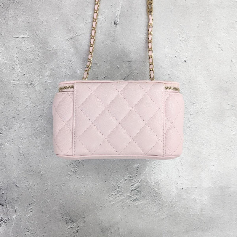 [Pre-owned] CHANEL CHANEL Shoulder bag, Messenger bag AP1472 Vanity bag KIABIA Pink 346 EF