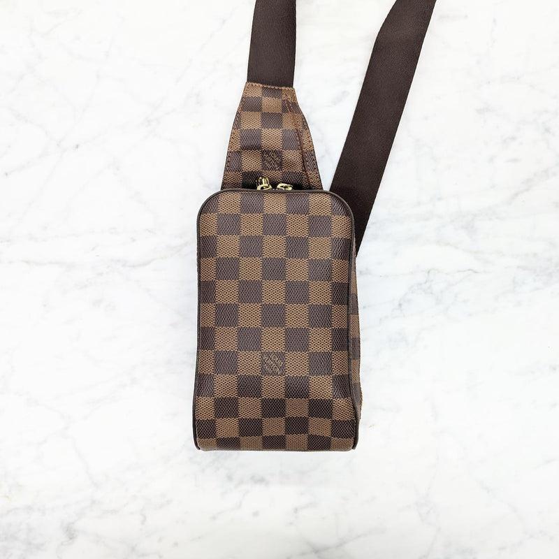 [Pre-owned]LOUIS VUITTON Louis Vuitton body bag/waist pouch GIERONIMOS Damier body bag/waist bag 100