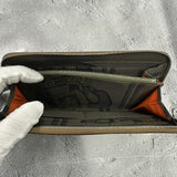 [Pre-owned]HERMES Hermes Women's Wallet Azap Silk Inn Etoupes Ebson Silver Hardware M Engraved Pull 227 EF