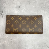 [Pre-owned] LOUIS VUITTON Louis Vuitton Porte Feuille Brazza Women's Wallet Monogram Long Wallet, Brown 573