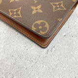 [Pre-owned] LOUIS VUITTON Louis Vuitton Porte Feuille Brazza Women's Wallet Monogram Long Wallet, Brown 573