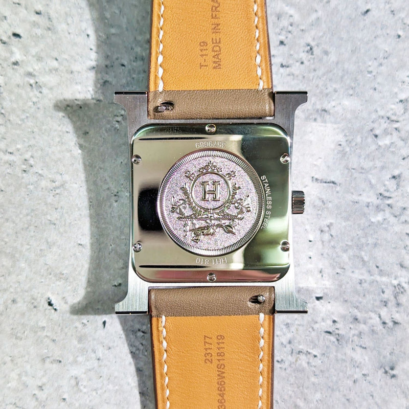 中古】 HERMES エルメス レディース腕時計 Hウォッチ HH1.810 レザーストラップ レディース 609 – Watch Shop Bambi