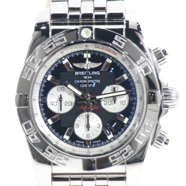 【中古】 BREITLING ブライトリング  メンズ腕時計 クロノマット AB0110 44mm ブラック クロノグラフ 616