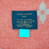 [Pre-owned]  LOUIS VUITTON Louis Vuitton Blanket Plaid Monogram Corollet M77314 Blanket Pink Wool Cashmere 666