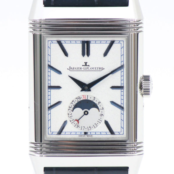 【中古】 JAEGER-LECOULTRE ジャガー ルクルト レベルソ・トリビュート・ムーン  メンズ腕時計  Q3958420  メンズ ムーンフェイズ 腕時計 855