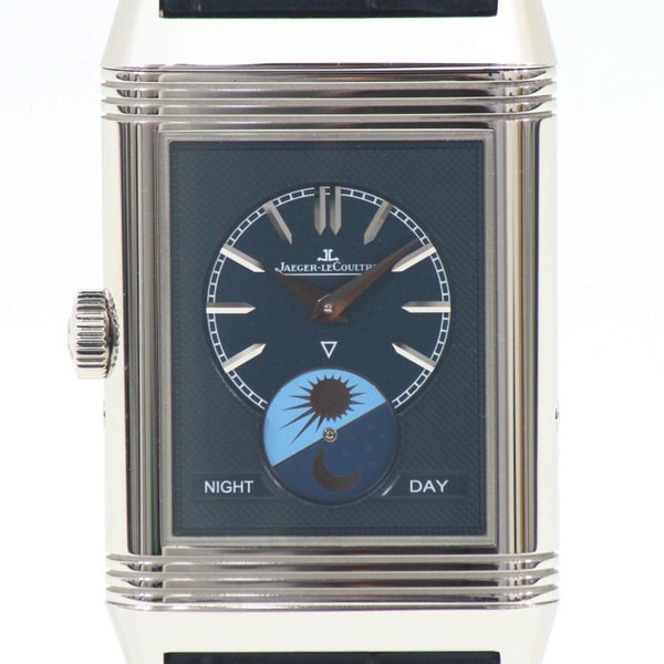 【中古】 JAEGER-LECOULTRE ジャガー ルクルト レベルソ・トリビュート・ムーン  メンズ腕時計  Q3958420  メンズ ムーンフェイズ 腕時計 855