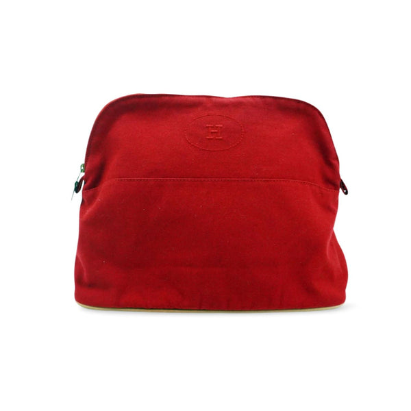 [Pre-owned]HERMES Hermes accessories pouch Bollide pouch large red 809