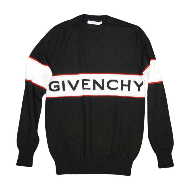 [Pre-owned]Givenchy Sweatshirt/Trainer Pullover Knit Sweater BM904A4Y11 Black Mens 922