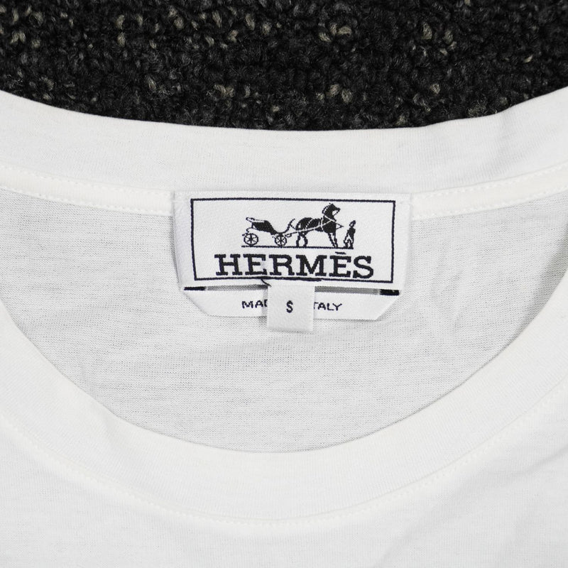 中古】 HERMES エルメス Tシャツ・カットソー ドラゴン プリント コットン Tシャツ ホワイト 923 – Watch Shop Bambi