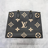 【中古】 LOUIS VUITTON ルイ・ヴィトン オンザゴーMM トートバッグ  M45495 バイカラー モノグラム アンプラント オンザゴーMM 283