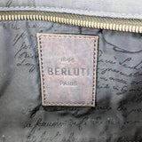 [Pre-owned] Berluti Berluti Clutch Bag Second Bag Calligraphy Angiul Gulliver Navy and Brown 332