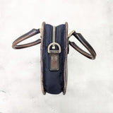 [Pre-owned] Berluti Berluti Clutch Bag Second Bag Calligraphy Angiul Gulliver Navy and Brown 332